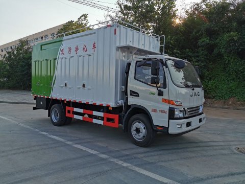 國六江淮吸污凈化車_化糞池?zé)o害化處理車