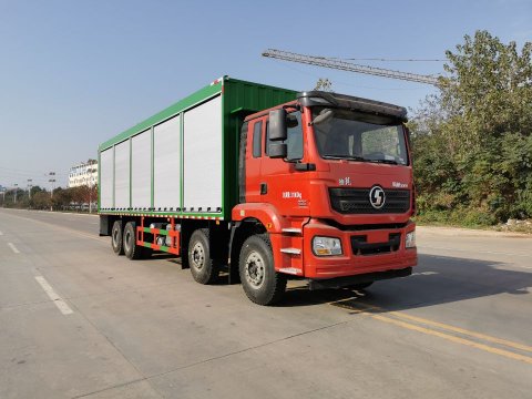 泥漿處理車_陜汽德龍前四后八污泥處理車